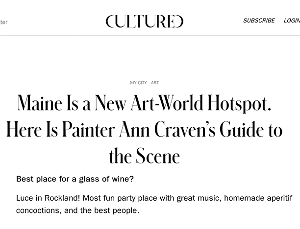 Maine Is a New Art-World Hotspot — Cultured Magazine